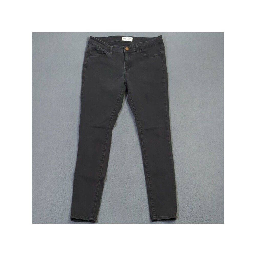 BKE Jeans Women's 29x29.5 Black Payton Universal Fit Mid Rise Skinny Denim